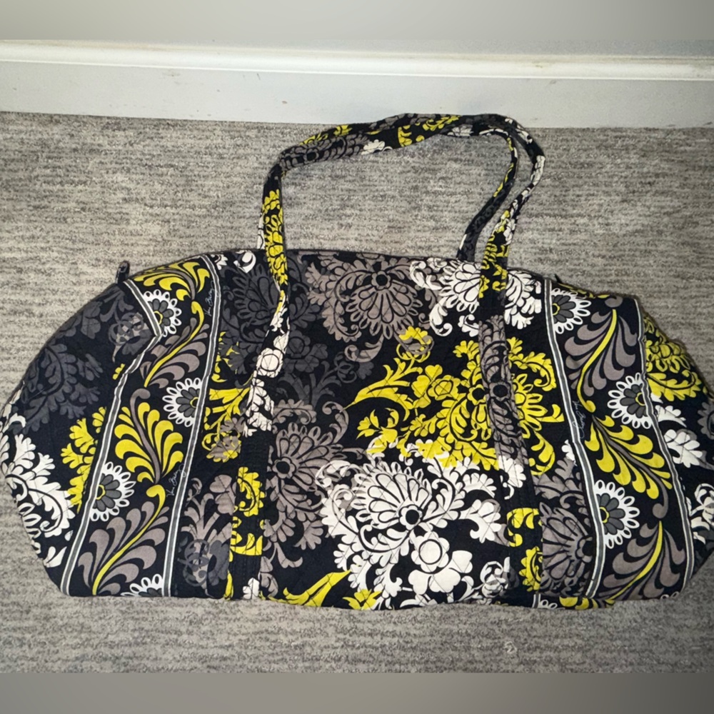 Vera Bradley Black and Yellow Floral Bag